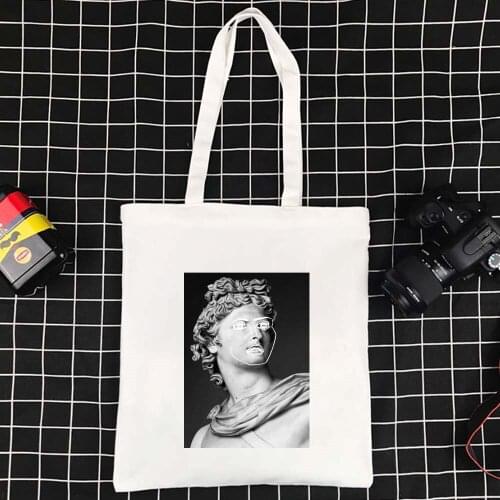 Polyester Foldable Ladies Shopping Bag Effortless Canvas Bag Funny Pattern School and Travel Women Folding Bag