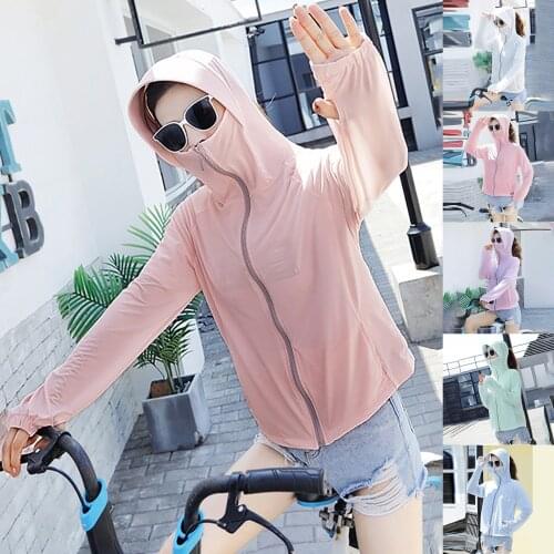 Thin Jacket Women Sun Protection Uv Protection Summer Outdoor Sunscreen Windbreaker Long Sleeve Clothing Coat Female#g3