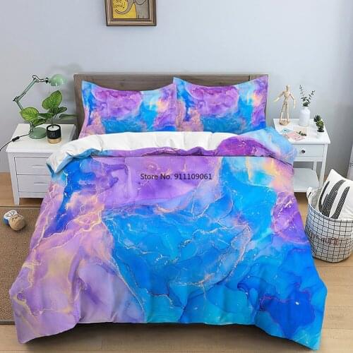Fascinating Colorful Print Duvet Cover Pillowcase Single/Twin/King/Queen Size Quilt Comforters Bedding Sets Home Furniture Cover