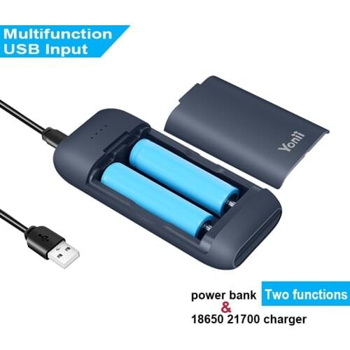 YONII 18650 Power Bank USB Charger Fast Charging For 18700 20700 21700 18650 Battery Charger Rechargeable Batteries Charger