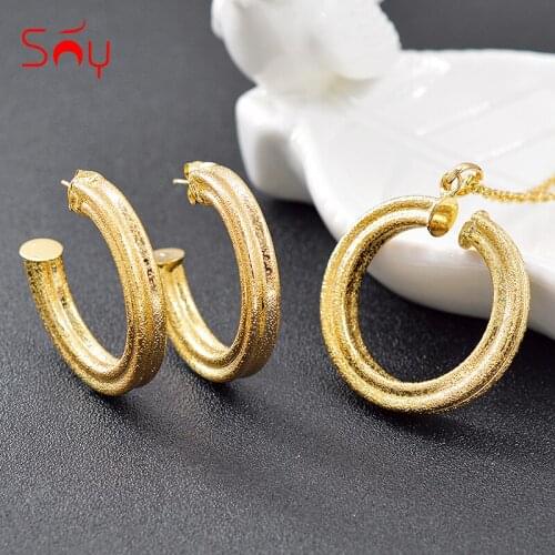 Sunny Jewelry Ethnic Jewelry Findings Copper Jewelry Set For Women Earrings Necklace Pendant For Engagement Round Jewelry Gift