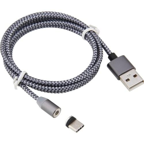 800pcs Magnetic Cable For iPhone Micro USB Type C Fast Charging Wire Cord For Samsung Huawei Flowing LED Lighting Magnet Charger