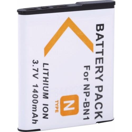 1400mAh NP-BN1 NP BN1 Camera battery For Sony DSC-W380 W390 DSC-W320 W630 TX5 DSC-W530 DSC-W570 DSC-W650 DSC-W800 DSC-W830