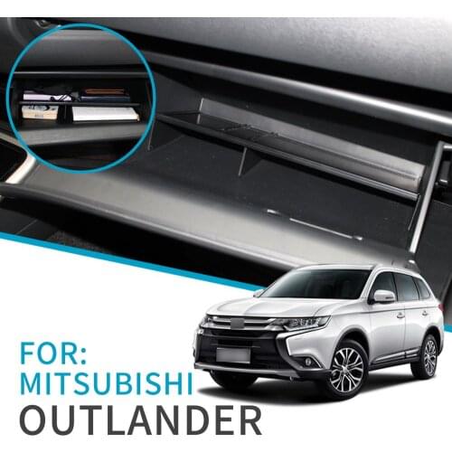 Car Glove Interval Box for Mitsubishi Outlander 2013 ~ 2019 Accessories Console Tidying Central Co-pilot Storage Box