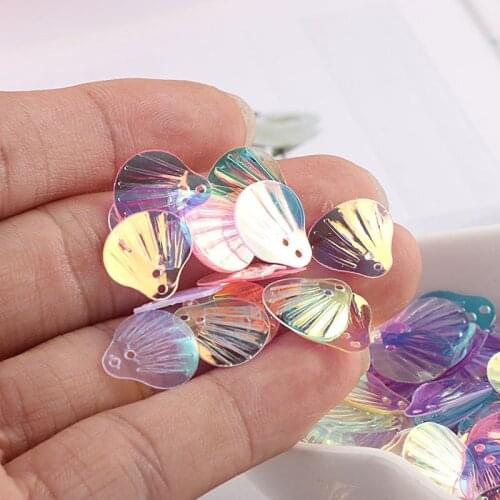 13mm Makeup Sequin Colorful Shell Loose Sequins Crafts Paillette Sewing Clothes Decoration Diy Accessory Lentejuelas Para Coser