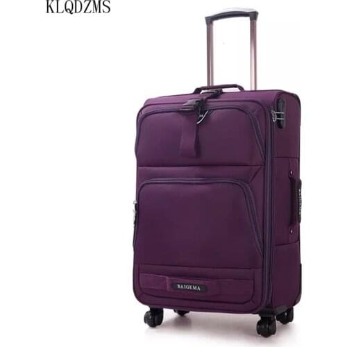 KLQDZMS 20/24/28Inch Multifunctional Oxford Rolling Suitcase Outdoor Travel High Quality Trolley Luggage Classic Bag