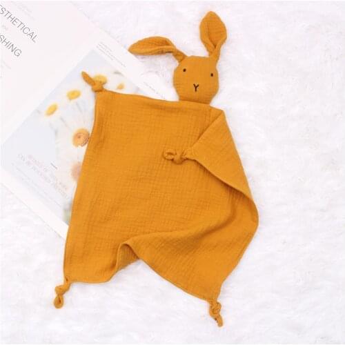 Baby Cotton Appease Towel For Babies Soft Animal Bunny Comforter Towel Newborn Sleeping Dolls Infant Nursing Cuddling Sleep Bibs