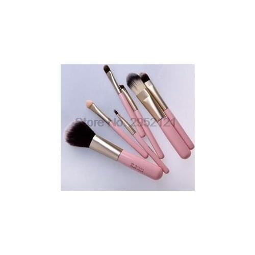 By dhl or ems 200sets Makeup Brushes Set with Metal box Pink Cosmetics Makeup Palette Highlighter Powder Foundation brushes cute