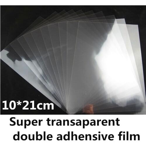 10*21cm size double side adhesive film sheets 50 pieces for phone cell making