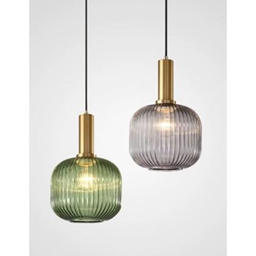 Modern Led Round Glass Ball Pendant Lights Iron E14 Pendant Lamps Hanging Light Fixture For Living Room Bedroom Dining Room