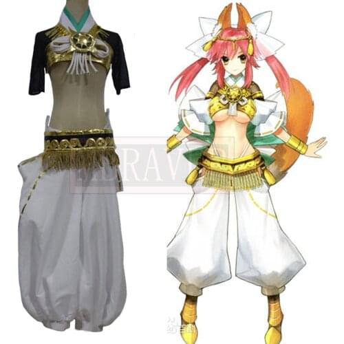 Fate/Grand Order FGO Tamamo no Mae Cosplay Costume Party Christmas Halloween Custom Made Any Size
