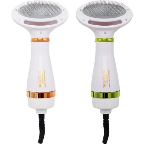 Pet Hair Dryer Comb Brush 2 in 1 Portable Fur Blower Grooming Adjustable Temperature Brush Cat Hair Comb Dog Fur Blower