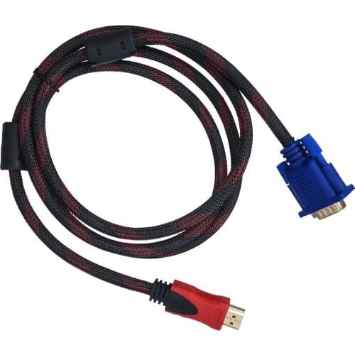 Full HD 1080P HDMI Male To 15 Pin VGA Connector Adapter Converter Cable For HDTV Adapter Cable#p3