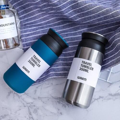 Coffee Cup Insulated Stainless Steel Bottle Portable Coffee Cup Outdoor Boys and Girls Students Children Water Cup Kettle