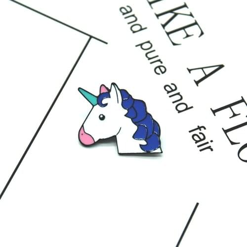Creative Cartoon Unicorn Badge Cute Fashion Lapel Badge Pin Fun Trendy Apparel Animal Jewelry Accessories Gift For Kids