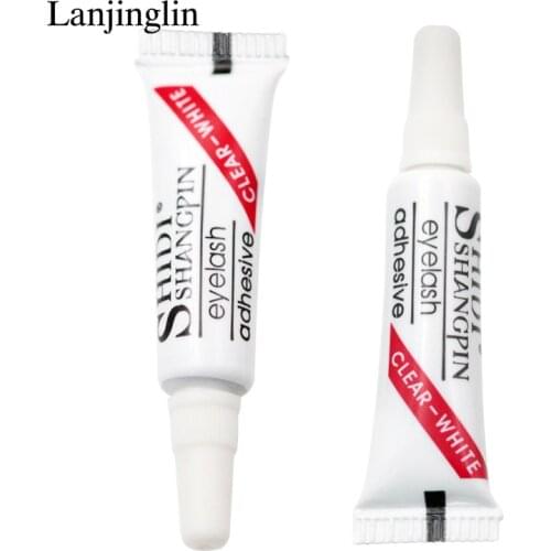 LANJINGLIN 10pcs Professional Eyelash Glue Waterproof False Eyelashes Makeup Accessories Adhesive Eye Lash Glue Cosmetic Tools