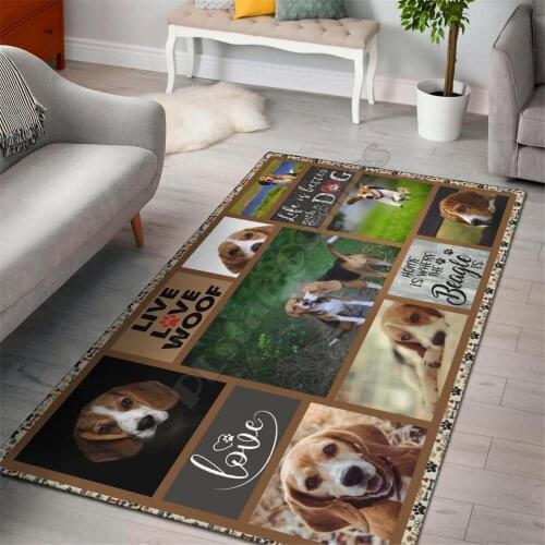 Cute Cartoon Dogs Pugs Shepherd Dogs Floor Mats Door Mats Anti-slip Mats Carpets Bedroom Home Decoration