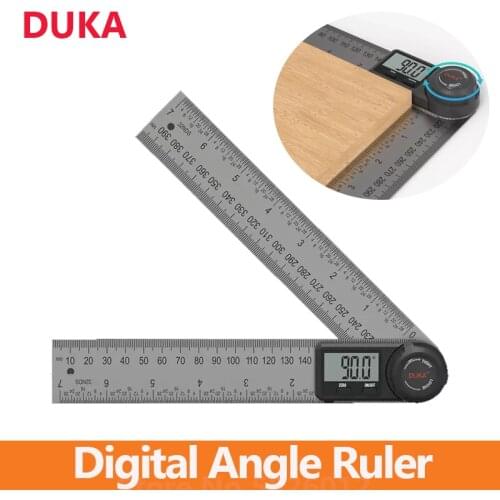 Duka Multifunctional Digital Angle Ruler LED Display 360 Degree Goniometer Stainless Steel Precision Angle Finder