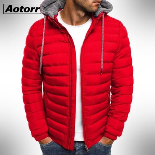 2021 Waterproof Winter Parka Men Hoodied Jacket Male Warm Winter Coat Mens Thick Zipper Solid Windbreak Jacket Outwear Plus Size