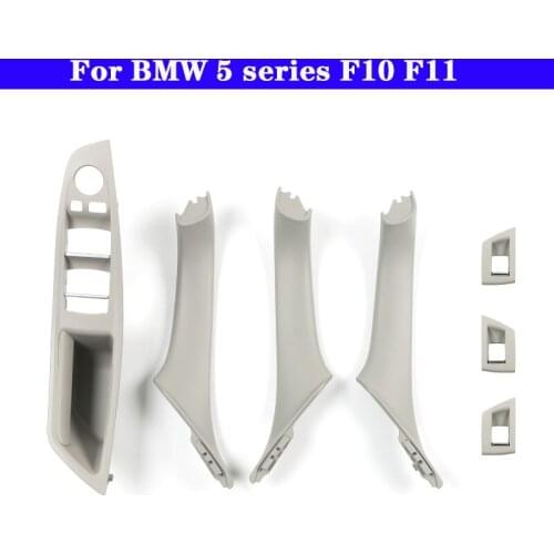 For BMW 5 series F10 F11 Car Inner Door Panel Handle Pull Trim Cover Auto Interior Armrest RHD