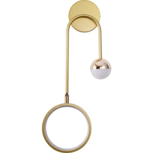 Post modern Nordic simple art circular wall lamp new luxury creative background wall corridor TV cabinet bedside lamp