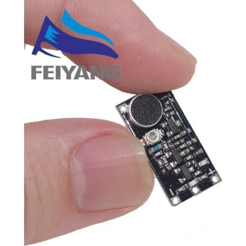 1PCS 88-115MHz FM Wireless Microphone Surveillance Transmitter Module Board For Arduino Adjustable Capacitor DC 2V 9V 9mA