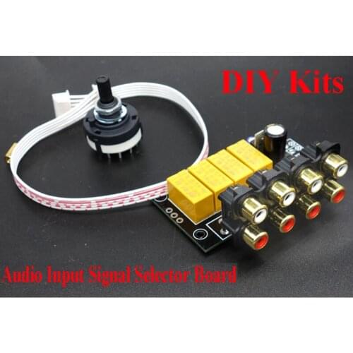 Audio Switching Board 4 Select 1 Audio Input signal Selector Relay Module DIY Kits