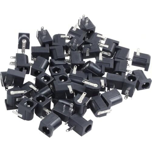 Promotion! 45 Pcs DC Power Jack Socket 2.1mm x 5.5mm Barrel-Type PCB Mount DC-005