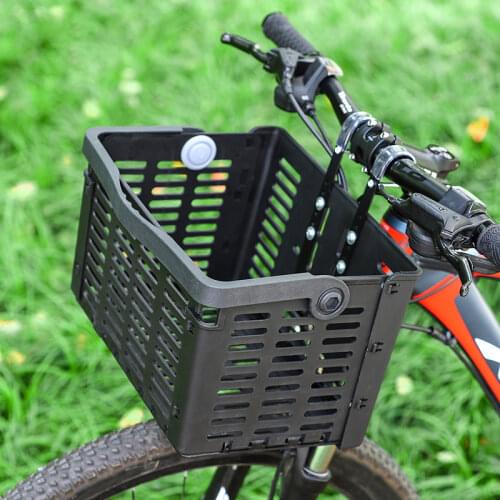 WEST BIKING Foldable Bicycle Front Basket Multi-functional MTB Road Bicycle Handlebar Bag Rear Pannier Cycling Accessories