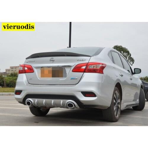 Car-styling R style luster Carbon Fiber/FRP Rear Trunk Spoiler Wing Fit For Nissan Sylphy Sentra 2012 - 2018