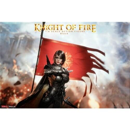 TBLeague 1/6th PL2020-173C Knight Of Fire Black Version The Flag Model War Battle For Usual 12 inch Doll Soldier Collect