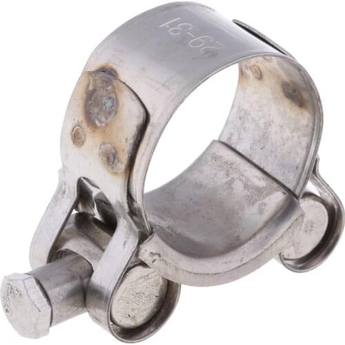 Universal 29-31mm Motorcycle Stainless Steel Exhaust Pipe Clamp Clip