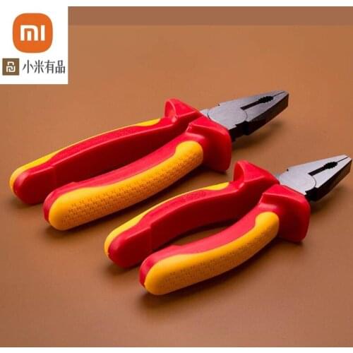 Xiaomi VDE insulated wire cutters 8 inch needle-nose pliers 6 inch pressure safety tool chrome vanadium steel forging