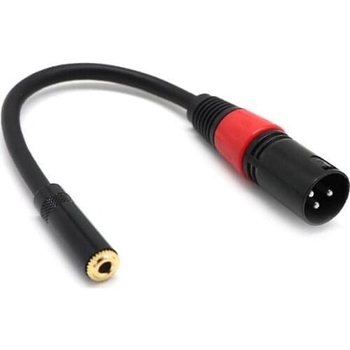 XLR 3Pin male to 3.5mm female Phone line connector Audio Extension cord adapter Line length 0.2/0.5./1/3M XLR Plug 3.5 mm jack