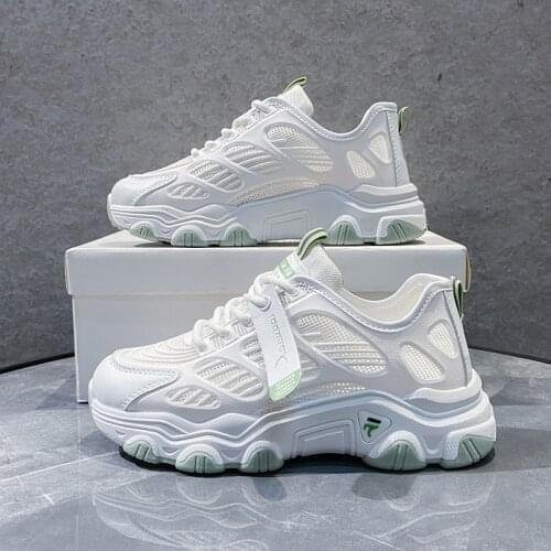 Sneakers Women Shoes Flats Casual Ladies Shoes Woman Lace-Up Mesh Light Breathable Female 2021 Fashion Shoes Breathable