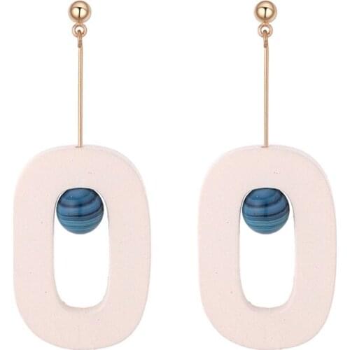 TONGKWOK Bohemia Exaggeration Dangle Earrings For Women Silk Thread Tassel Metal Long Chandelier Earrings #134133