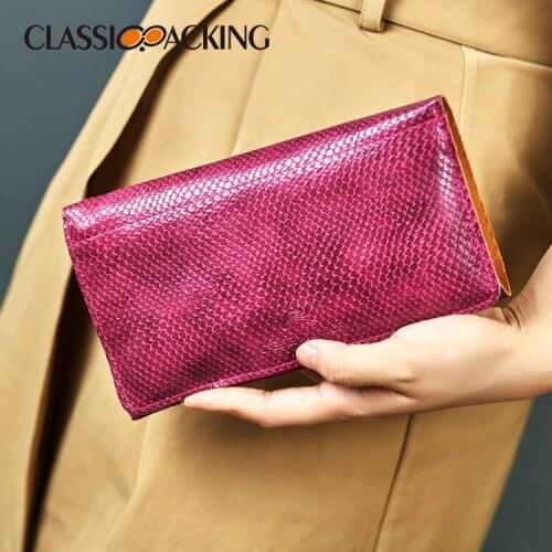 Lady Fashion Wallet Simple PU Leather Purses Thin Multiple Card Slots Pure Color Handbag Wholesale Purses Portable Small Bag