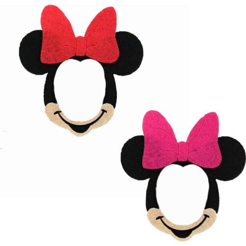 20pcs Cute Children Handmade Cartoon Mouse Bowknot Hair Baby Hair Accessories Girl Sets kKds Headwear For Hair Clips