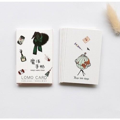 28 Sheets/Set Magic hand stick Mini Lomo Postcard /Greeting Card/Birthday Letter Envelope Gift Card Message Card