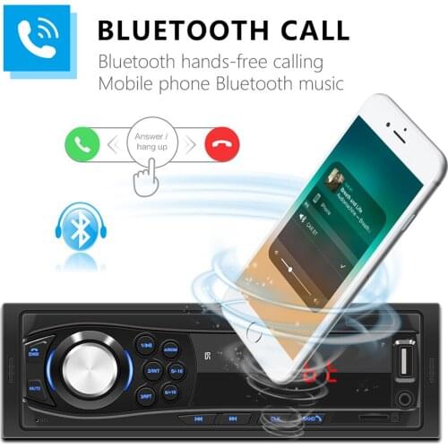 Car Multimedia Radio Player 1DIN Car Stereo MP3 Bluetooth Autoradio Radio FM Player Aux Input Receiver