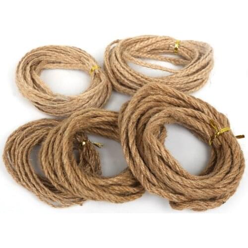 5Meter/roll 2/4/6mm Natural Jute Twine Cord DIY Handmade Accessory Hemp Jute Rope For Paper Crafting Wedding Scrapbooking