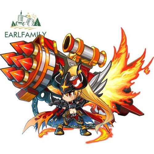 EARLFAMILY 13cm x 9.8cm For Brave Frontier DIY Car Stickers Repair Decal Occlusion Scratch Personality Creative Decoration