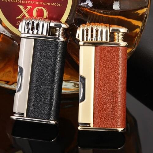 Honest Gas Lighter Mutti Function Inflatable Lighter With Pipe Tool Outside Accessories Men Business Gift Original Box