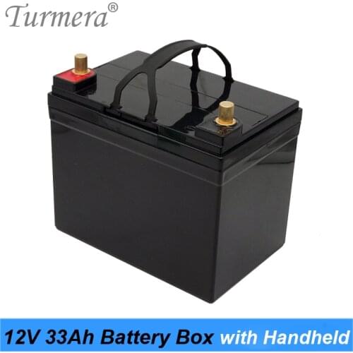 Turmera 12V 33Ah Battery Storage Box for 3.2V 50Ah Lifepo4 12V 24V 36V 48V Solar Power System and Uninterrupted Power Supply Use