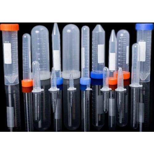0.2/0.5/1.5/2/5/7/10/20/50/120ml Lab Plastic Centrifuge Tube EP Tube PCR Tube Sample Specimen Laboratory Teaching