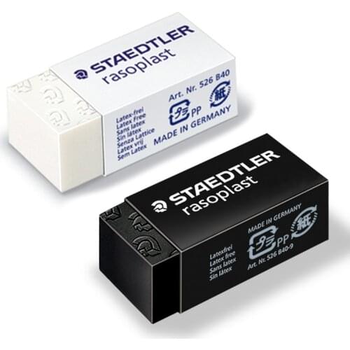 1pcs STAEDTLER 526 B40-9 Black Study Exam Professional Drawing Sketch Eraser Less Crumbs Correction Supplies Eraser