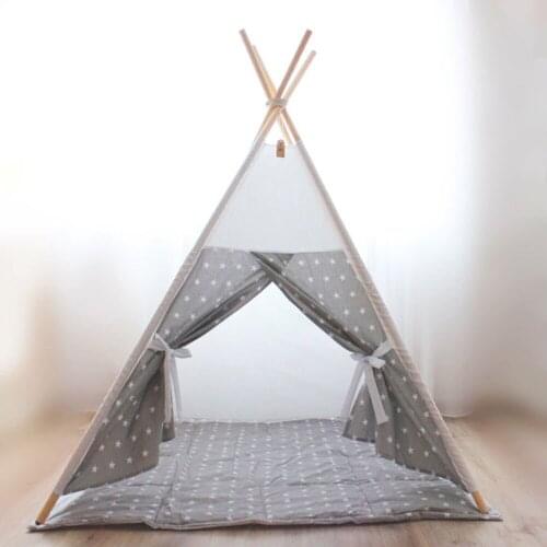 Small Star design Childrens tent baby toy house Children play tent Cotton tents Baby dollhouse teepee house