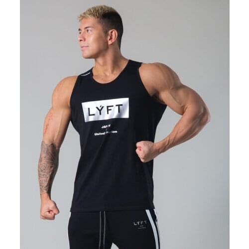 2021 Bodybuilding Tank Tops Men Cotton Sleeveless Shirt Gym Fitness Training Clothes Singlet Male Summer Casual Printed Vest