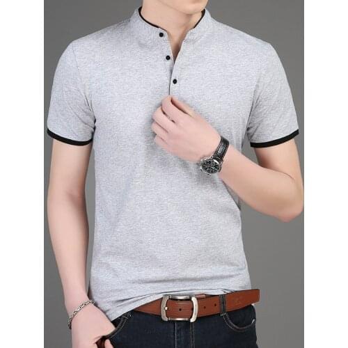 MRMT 2021 Brand New Summer Mens Short Sleeve T Shirt Slim Solid Color T-shirt for Male Youth Fashion Casual Tops T-shirt