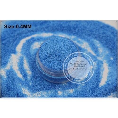 TCF505 Neon Blue Colors 0.4mm size solvent resistant glitter for nail Art nail Polish or other DIY decoration